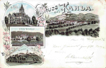 Kahla Thüringen Gruss aus ... Litho o 1896