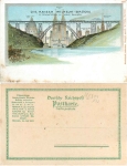 Wuppertal Kaiser-Wilhelm-Brücke Höhenverhältnis zu anderen Bauwerken *ca.1900