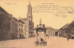 Kamenz Sachsen Markt mit Rathaus o 1928