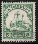 Kamerun Deutsche Post Michel 21 o gestempelt Kaiseryacht