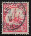 Kamerun Deutsche Post Michel 22 o gestempelt Kaiseryacht 