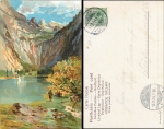 Obersee artist card Karl Heinisch o 14.2.1904