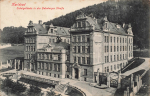 Karlovy Vary school building in Habsburg Street, Bohemia * around 1910