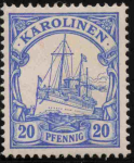 Karolinen Deutsche Post Michel 10 * ungebraucht Kaiseryacht