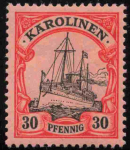 Karolinen Deutsche Post Michel 12 * ungebraucht Kaiseryacht