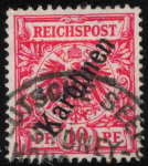 Karolinen Deutsche Post Michel 3 II o gestempelt Krone Adler