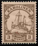 Karolinen Deutsche Post Michel 7 * ungebraucht Kaiseryacht 
