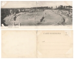Carthage Tunisia L Amphitheater folding card of 2 around 1910 *