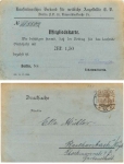 Kaufmännischer Verband weiblicher Angestellte Mitgliedskarte  o 22.2.1918