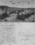 Kemnitz Dresden Wettinschloesschen Zeppelin Ballon gebraucht 1914