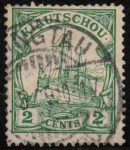 Kiautschou Deutsche Post in China Michel 19 o gestempelt Kaiseryacht