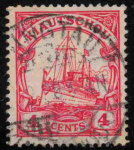 Kiautschou Deutsche Post in China Michel 20 o gestempelt Kaiseryacht