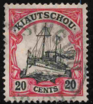 Kiautschou German Post in China Michel No. 32 I o (cancelled) Imperial Yacht issue Yacht issue