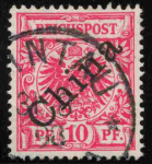 Kiautschou Deutsche Post in China Michel V3I Krone Adler o Tsintau