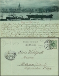 Kiel harbor moonlight map o 1.11.1898