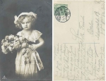 Child with flowers serial card 6376-3 o 4.4.1912