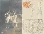 Children with flowers serial card R&KL 8694/4 o 9.3.1918