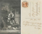Kinder mit Ostereiern Amag62158/1 Serienkarte 1918