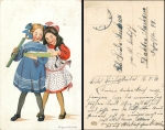 Girl with doll Sig Signe Kock o circa 1920