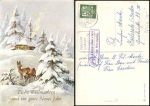 26440 Klein-Horsten via Wilhelshaven 23 country postmark on greeting card o 20.12.1961
