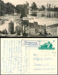 09600 Kleinschirman via Freiberg (Sachs) 2 country postmarks on postcard o 30.7.1963