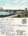 Köln Eisenbahnbücke o 13.1.1910