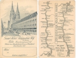 Köln Komödienstrasse Grand-Hotel Belgischer Hof Litho ca.1900