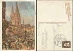 Cologne carnival postal stationery 6 Pfennig brown special cancellation Cologne 16.2.1939