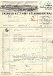 Cologne Radertal Lackfabrik Theodor Kotthoff letterhead with factory view 1936
