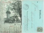 Cologne Ulrepforte litho moonlight card o October 20, 1901