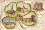 Königsee Thüringen Kleeblatt Litho o 1903