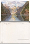 Koenigssee in Bavaria artist card Walter Einbeck *ca. 1940