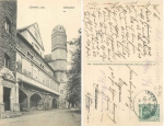06366 Koethen Schlosshof railway postmark Leipzig - Hamburg train 83 o 14.8.1911