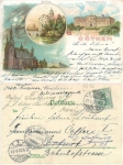 Koethen Anhalt chromolithograph o 27.05.1902