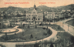 01445 Koetzschenbroda Radebeul Niederloessnitz Koenigsplatz mit Rathaus o 1912