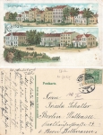 Kohlfurt Schlesien Litho Goerlitzer Strasse Wegliniec o 1915