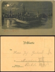 Konstanz moonlight map publisher Metz 85081 gebr. ca. 1900