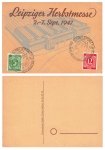 Control Council issue Michel 915 920 with special cancellation Leipzig Autumn Fair 1947 o September 4, 1947