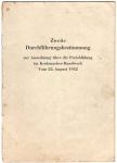 Basket maker handicraft Order on pricing 1952