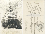 4. War Christmas in the field 1917 Field post stamp Bavarian Mag. Fleet Column 487 German Field Post No. 410 o 25.1.1918