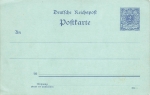 Crown Eagle 2 Pfennig Reichspost postal stationery 1900 *