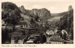 01824 Ober Rathen with Gansfelsen and Talwaechter, Saxon Switzerland * 1957