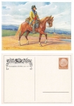 Electoral Saxon postilion private postal stationery 1938 *