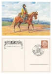 Electoral Saxon postilion private postal stationery special cancellation Heimatwerk Saxony 2.9.1938