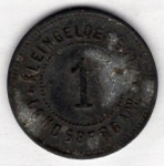 Landsberg Warthe Gorzów Wielkopolski Small change replacement 1 Pfennig