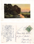 Landscape railway postmark Chemnitz Riesa Röderau train 3432 7.12.1910