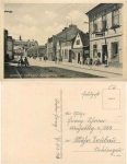 Landskron Lanškroun Sudetengau Bahnhofstrasse gebr. 1943
