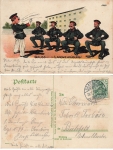 Landwehr exercise Litho Bruno Burger 6388 o July 28, 1910
