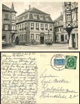 Lauda Königshofen Rathaus Mariensäule o 21.5.1954