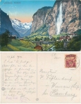 Lauterbrunnen, Staubbach waterfall o 30.7.1924
